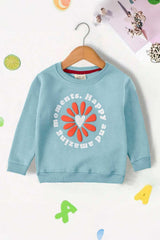 Tiny Teen Kid's Happy & Amazing Moments Printed Fleece Sweat Shirt