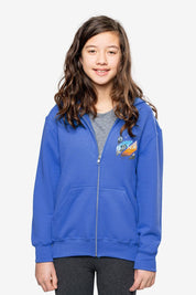 Independent Kid's Brnx Printed Zipper Fleece Hoodie kid's Zipper Hoodie SNR 