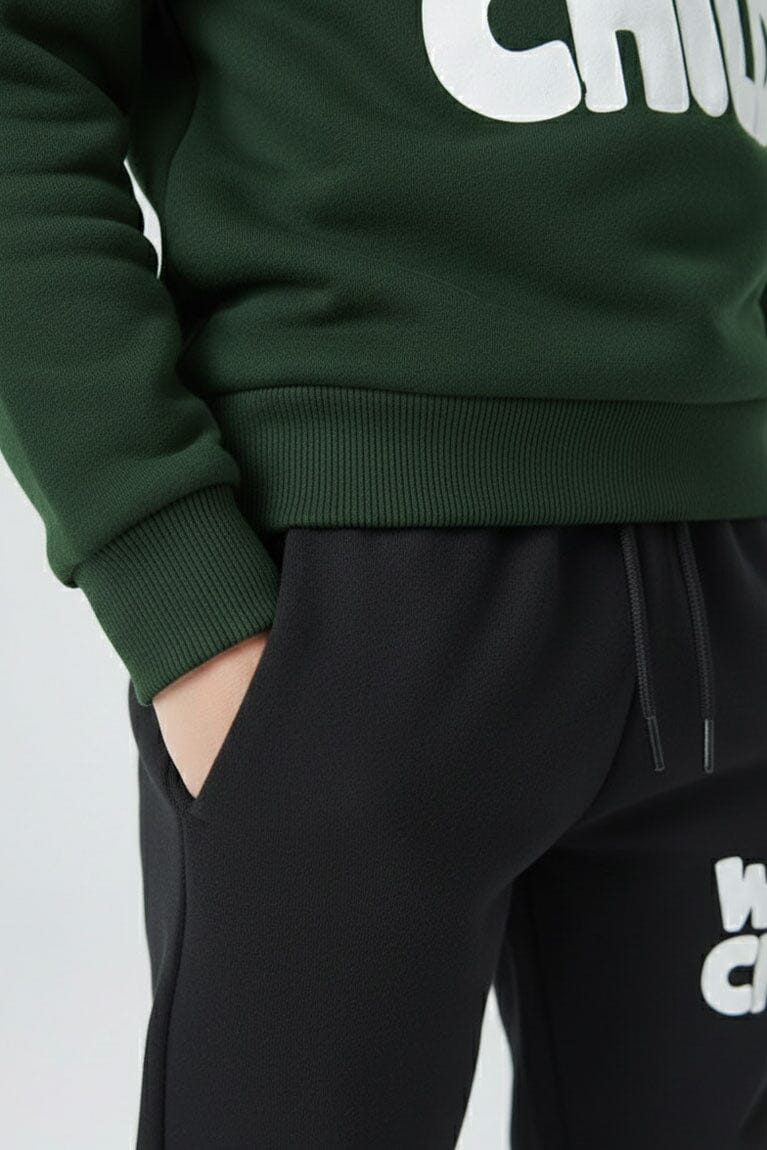 Bottle Green & Black