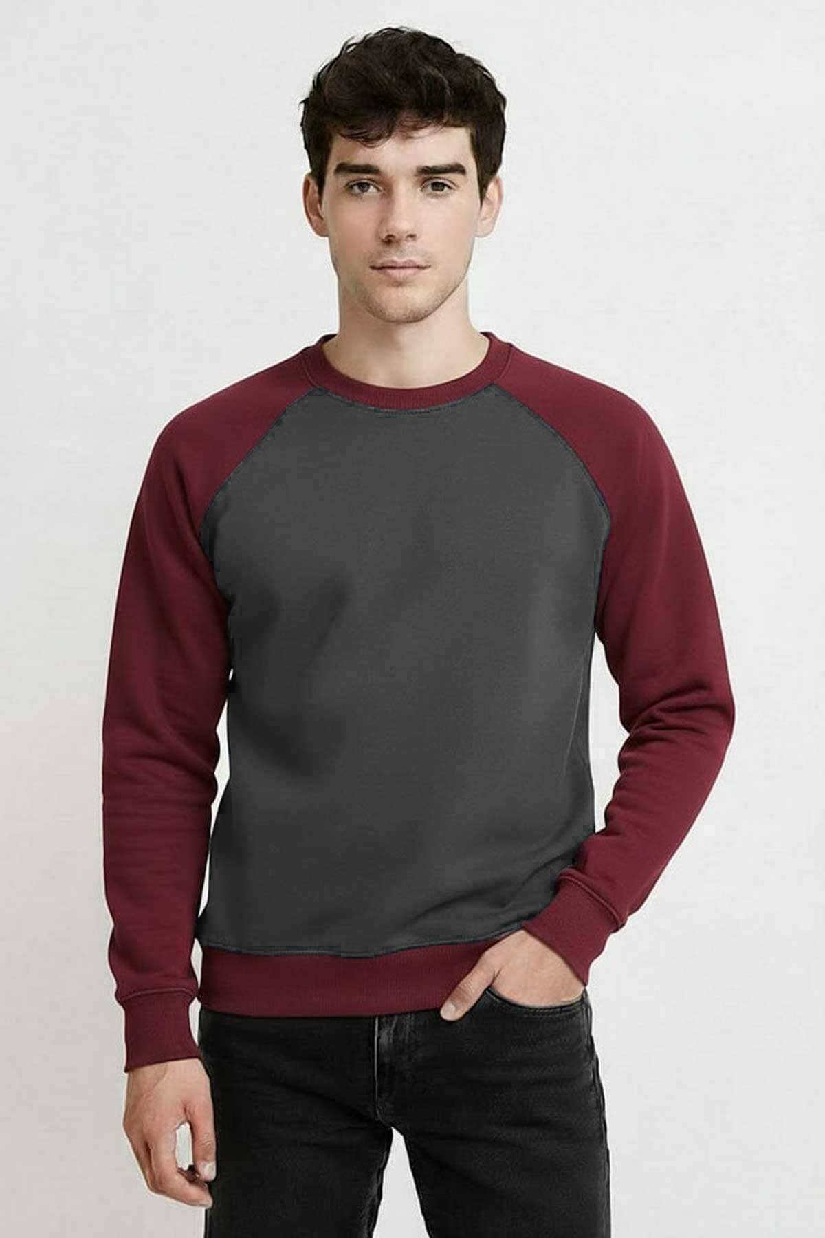 Graphite & Burgundy
