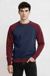 Light Navy & Burgundy