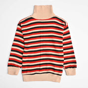 Kid's Selayun Thermal High Neck Sweat Shirt Boy's Sweat Shirt SRL Red & Skin S(2-3 Years) 