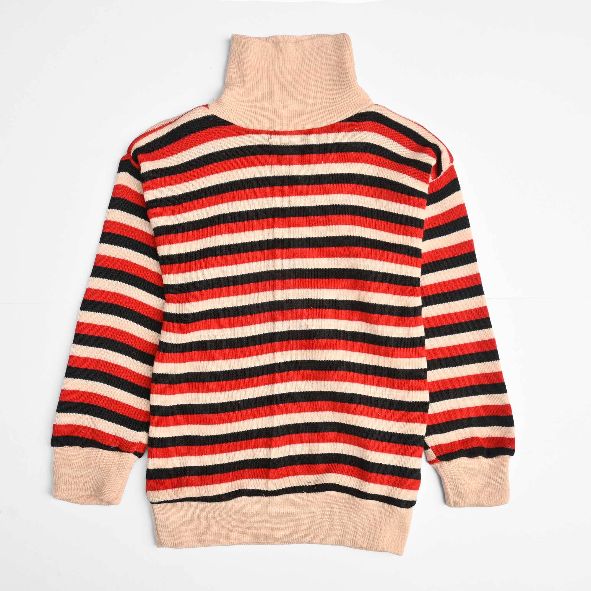 Kid's Selayun Thermal High Neck Sweat Shirt Boy's Sweat Shirt SRL Red & Skin S(2-3 Years) 