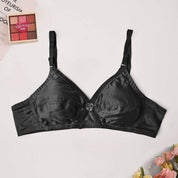 Myssivy Women's Light Padded Stretched Bra Women's Lingerie RAM Black 30 