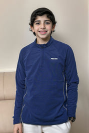 Proact Boy's Mock Neck Quarter Zipper Minor Fault Sweat Shirt Boy's Sweat Shirt HAS Apparel 