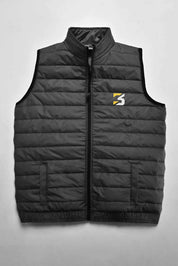Burnt Soul Men's B3 Embroidered Body Warmer Puffer Gilet Men's Gilet IBT 
