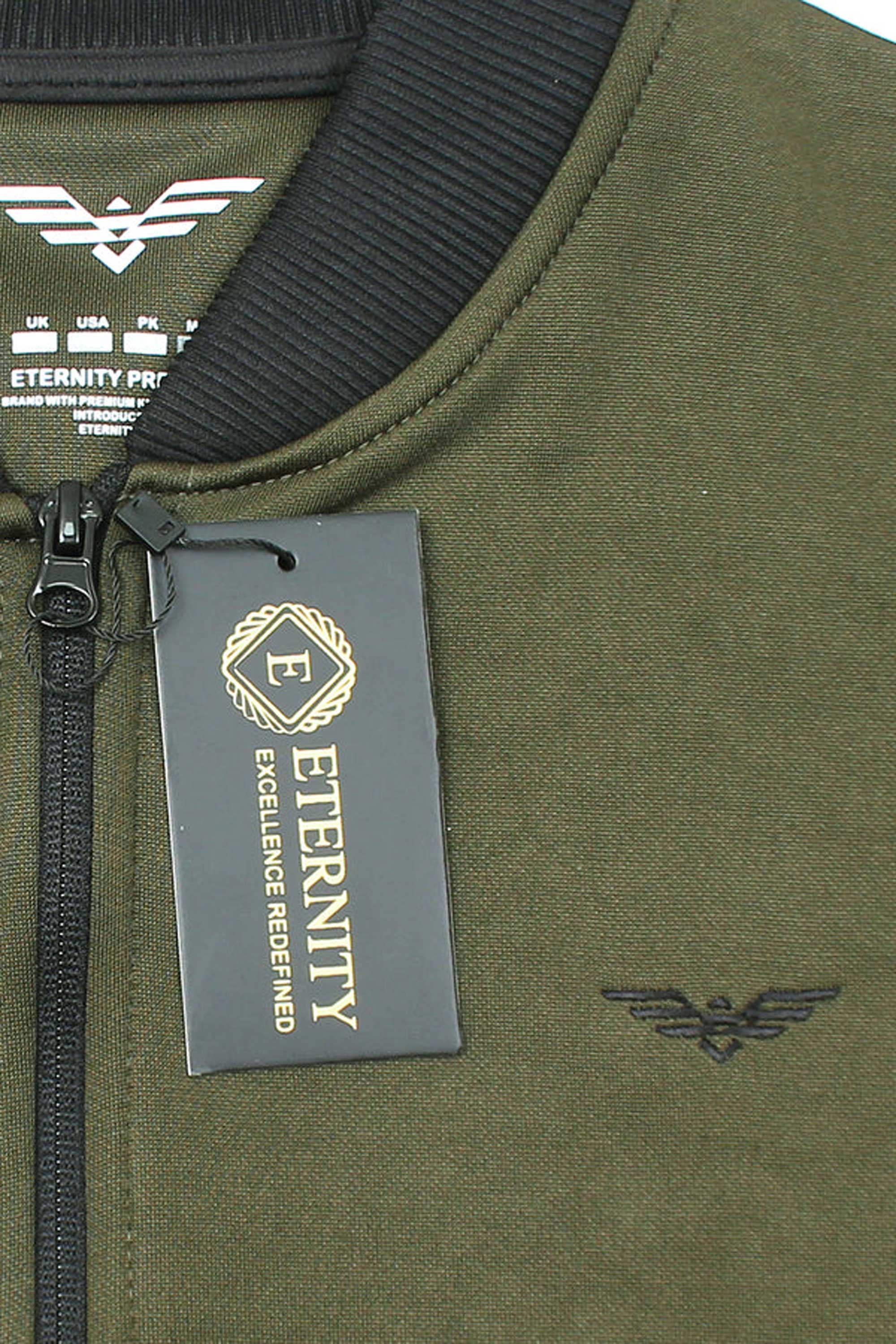Eternity Men's Logo Embroidered Bomber Jacket Men's Jacket ETY 