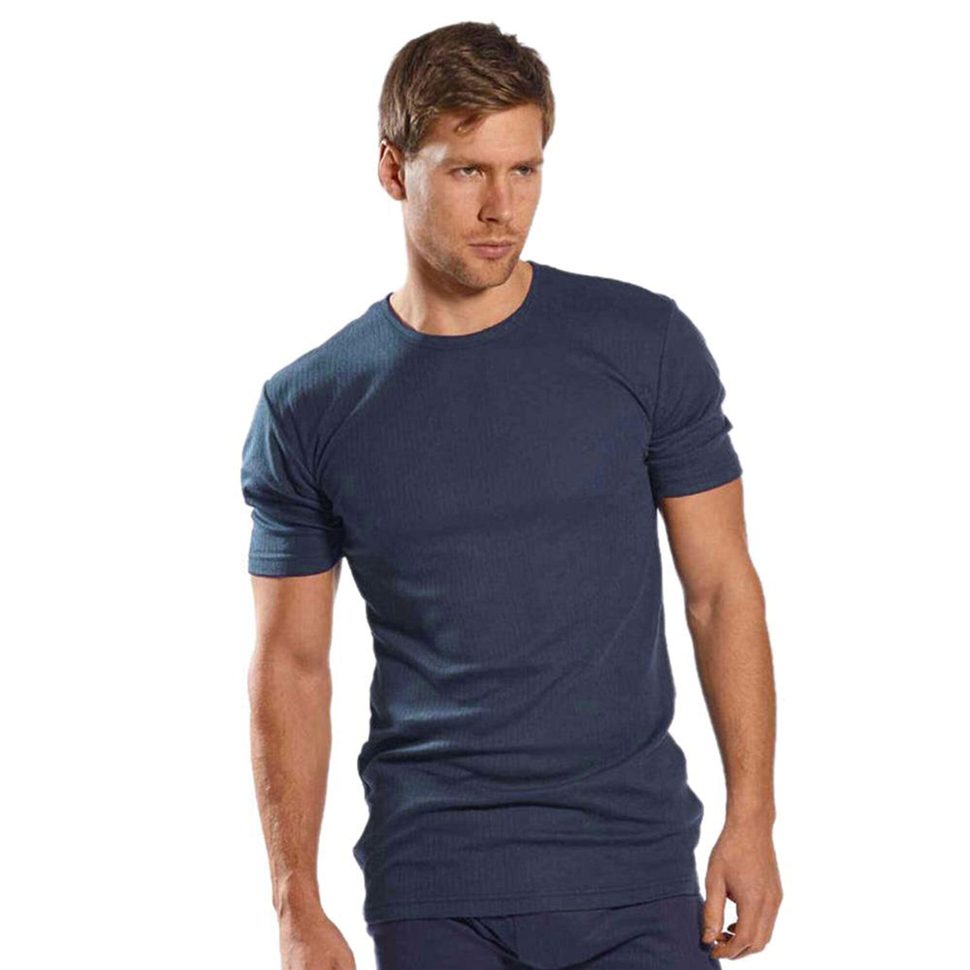 RGT Short Sleeve Minor Fault Thermal Under Shirt Minor Fault Image Denim Blue S 