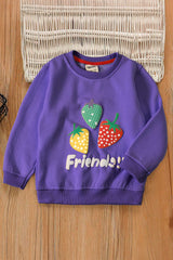Tiny Teen Kid's Friends Printed Fleece Sweat Shirt