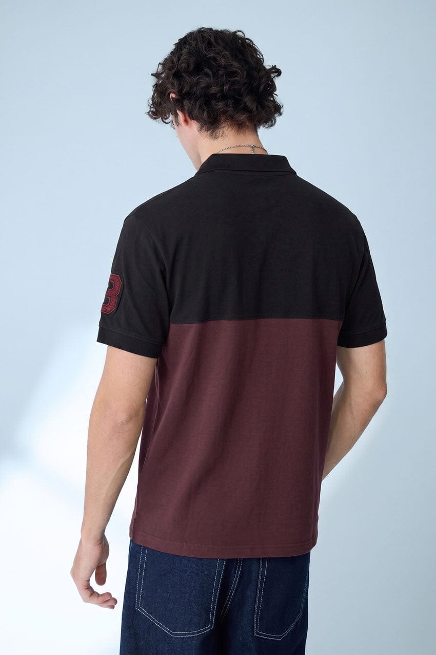 Burgundy & Black