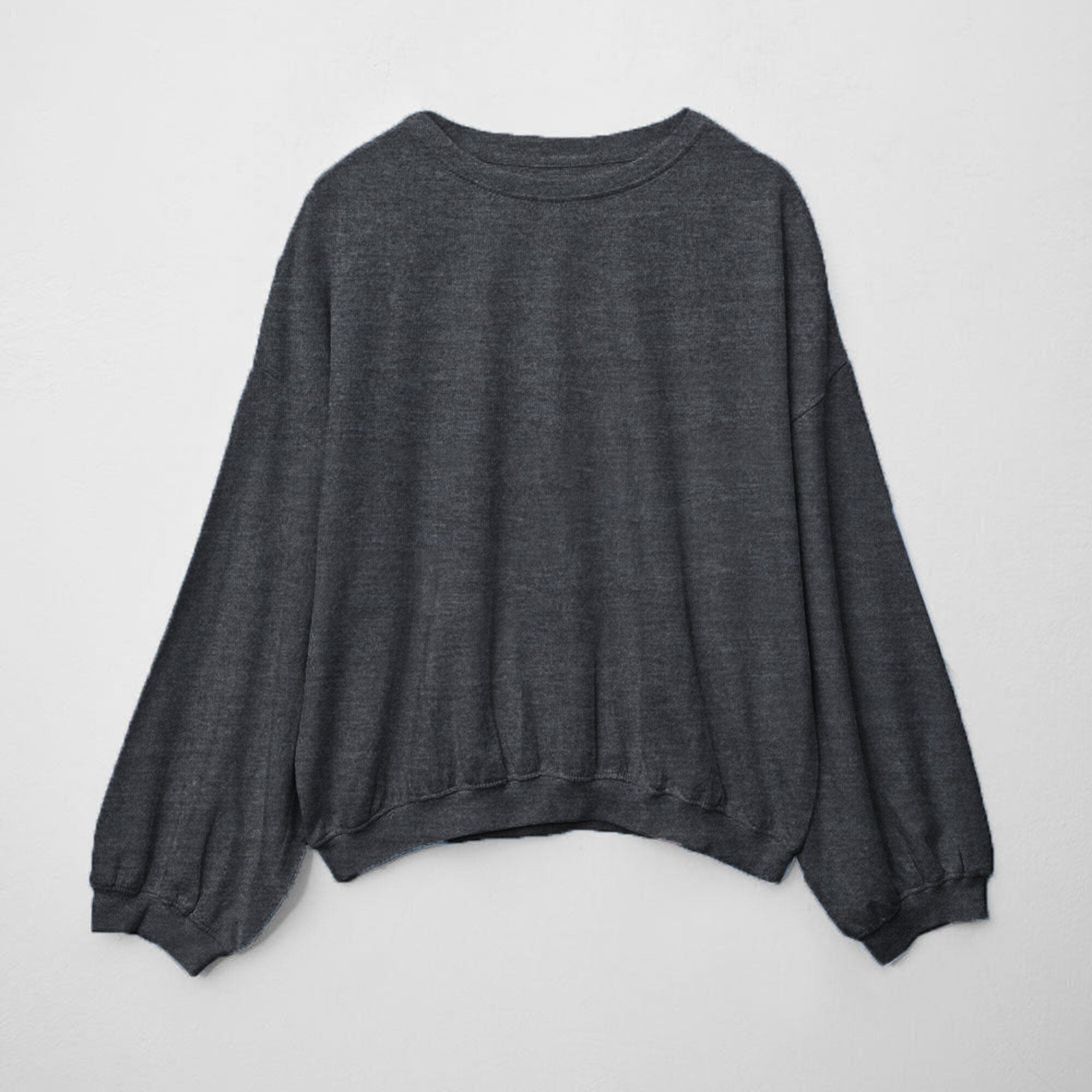 Urban Bliss Sariwŏn Women's Crew Neck Minor Fault Terry Sweatshirt Minor Fault HAS Apparel Charcoal XS(34) 