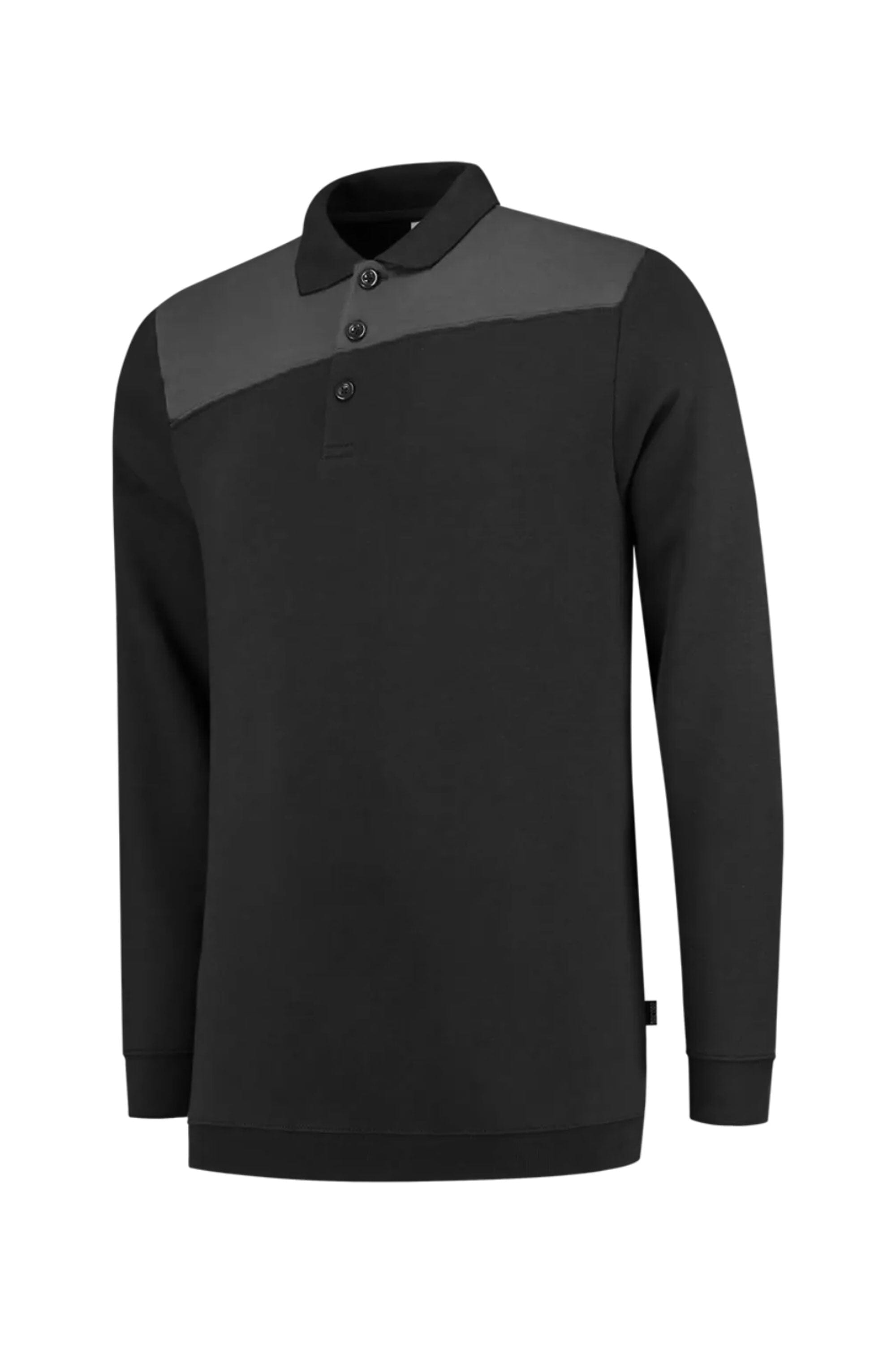 Tricorp Men's Contrast Panel Polo Sweater Men's Sweat Shirt ST Black L 