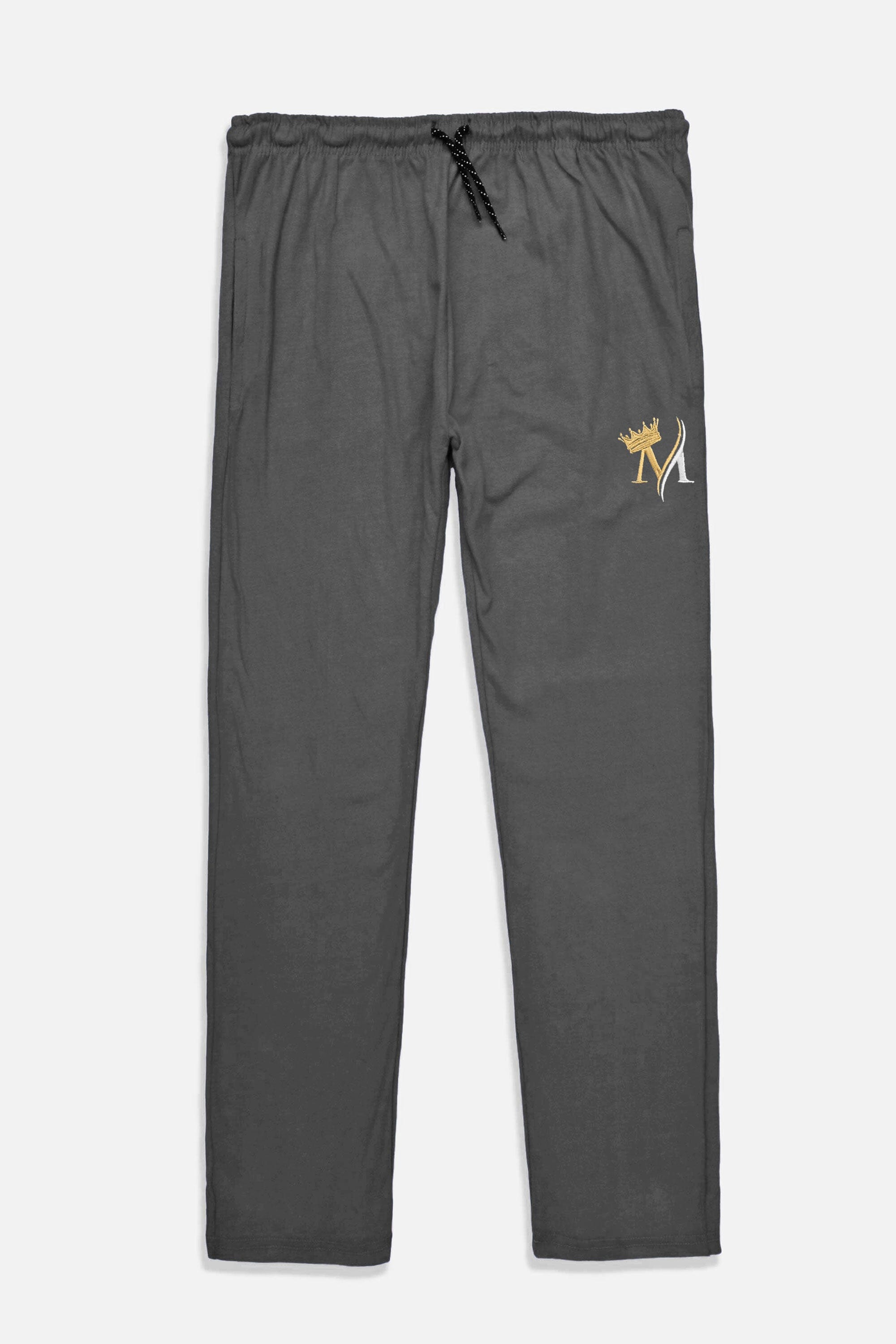 MAX 21 Men's Crown Embroidered Fleece Trousers Men's Trousers SZK 