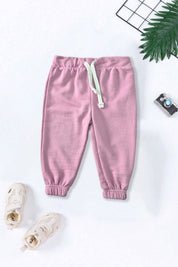 Kid's Solid Design Linz Terry Minor Fault Jogger Pants Boy's Trousers SNR 