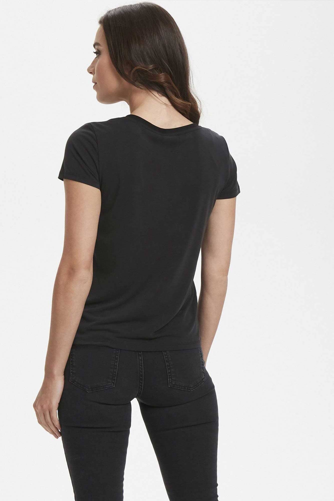 Women's V-Neck Design Short Sleeve Tee Shirt