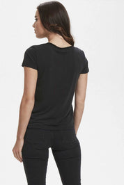 Women's V-Neck Design Short Sleeve Tee Shirt
