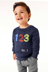 Tiny Teen Kid's 123 Printed Fleece Sweat Shirt