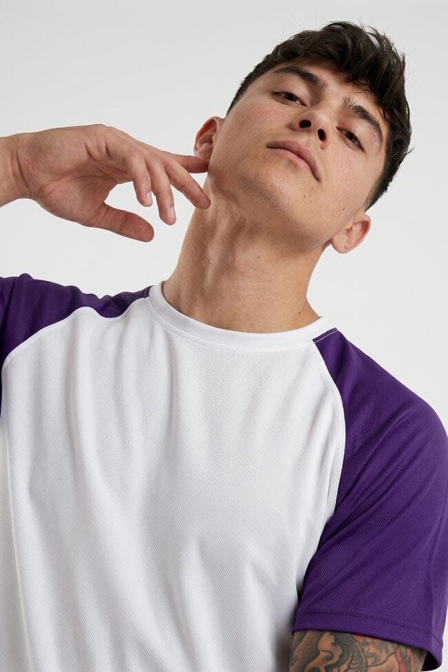 White & Purple