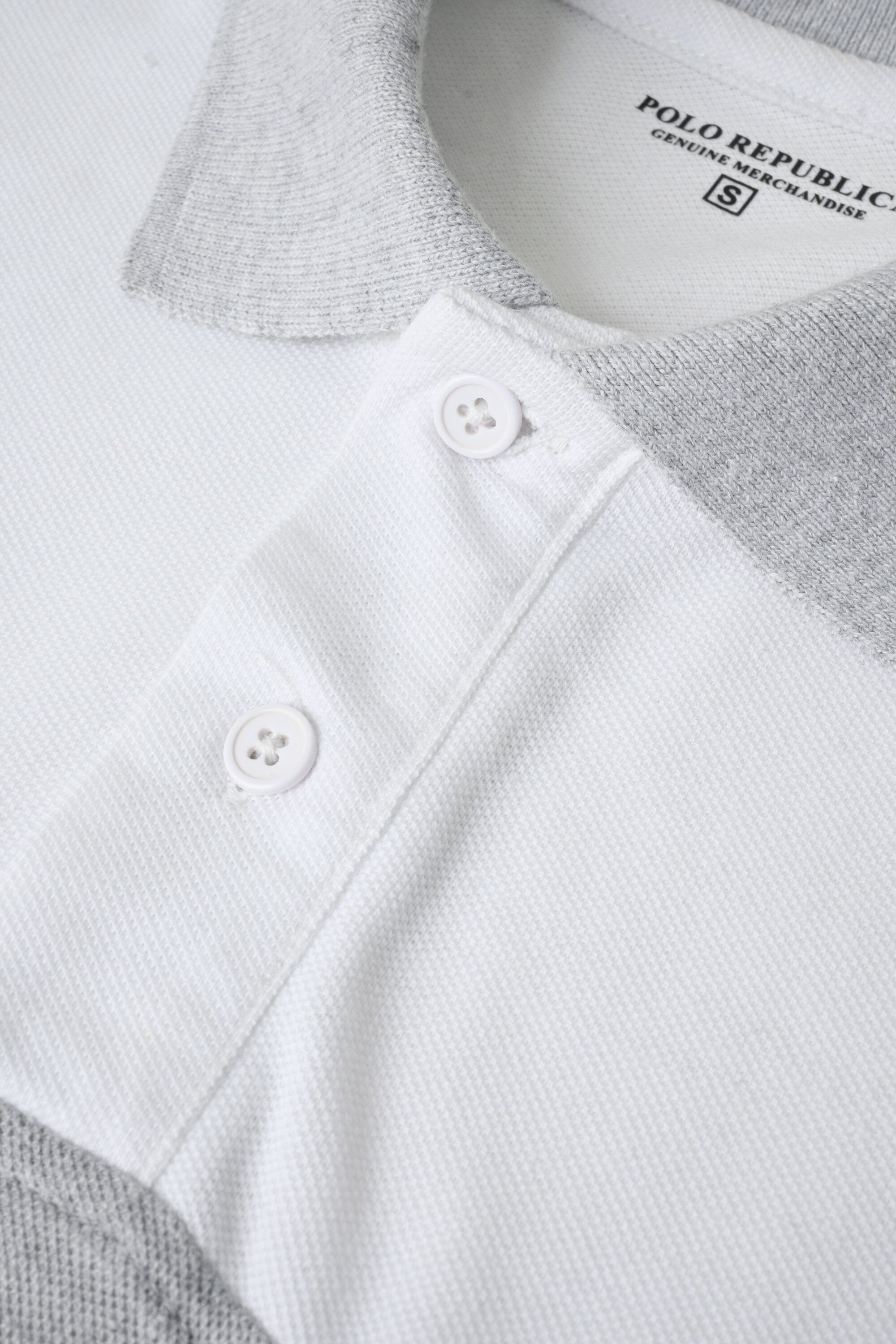 Polo Republica Men's Classic Color-Block Minor Fault Polo Shirt
