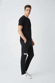 Men's Quick Dry Double Striped Activewear Trousers