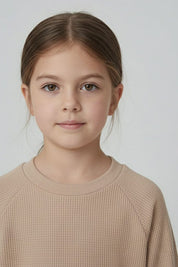 ZRA Girl's Raglan Sleeve Thermal Shirt