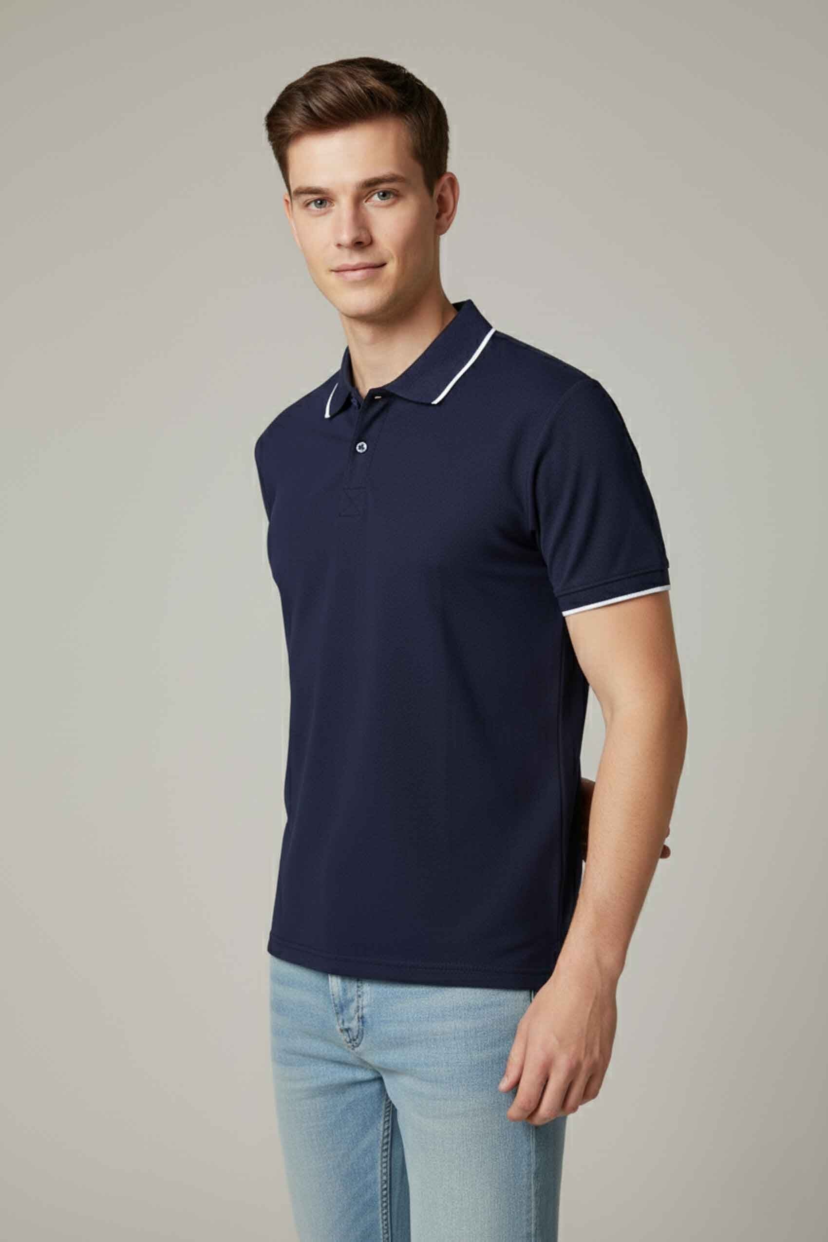 Polo Republica Men's Tipped Polo Shirt