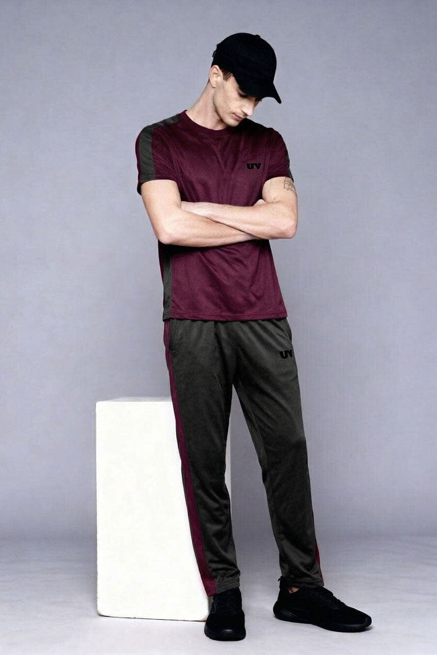 Maroon & Graphite