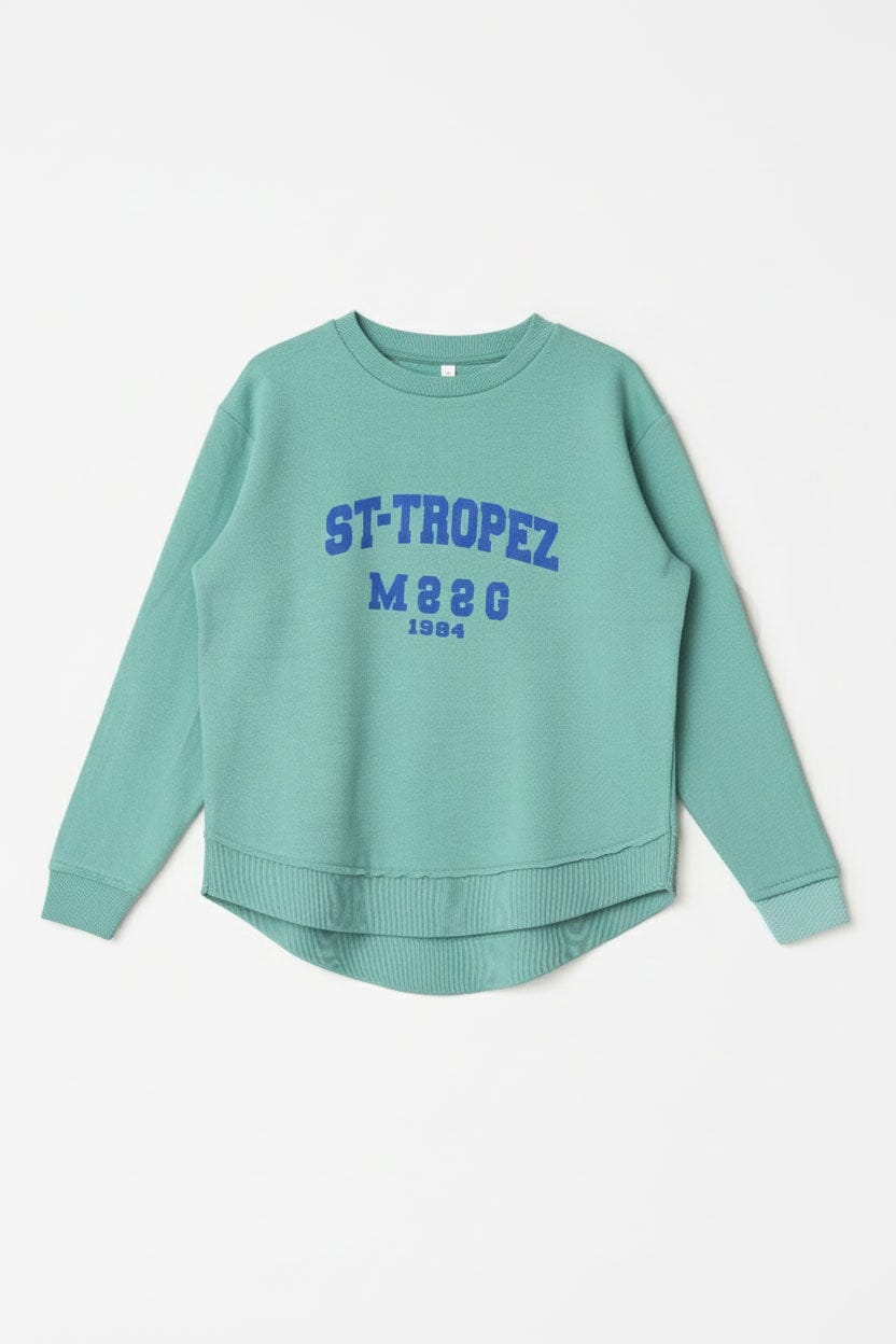 L.A.T Women's Tropez High Low Hem Sweat Shirt