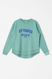 L.A.T Women's Tropez High Low Hem Sweat Shirt
