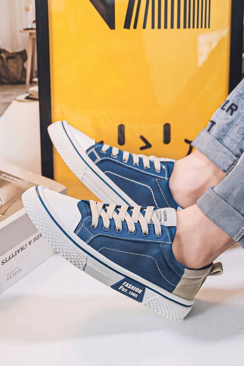 Navy & White