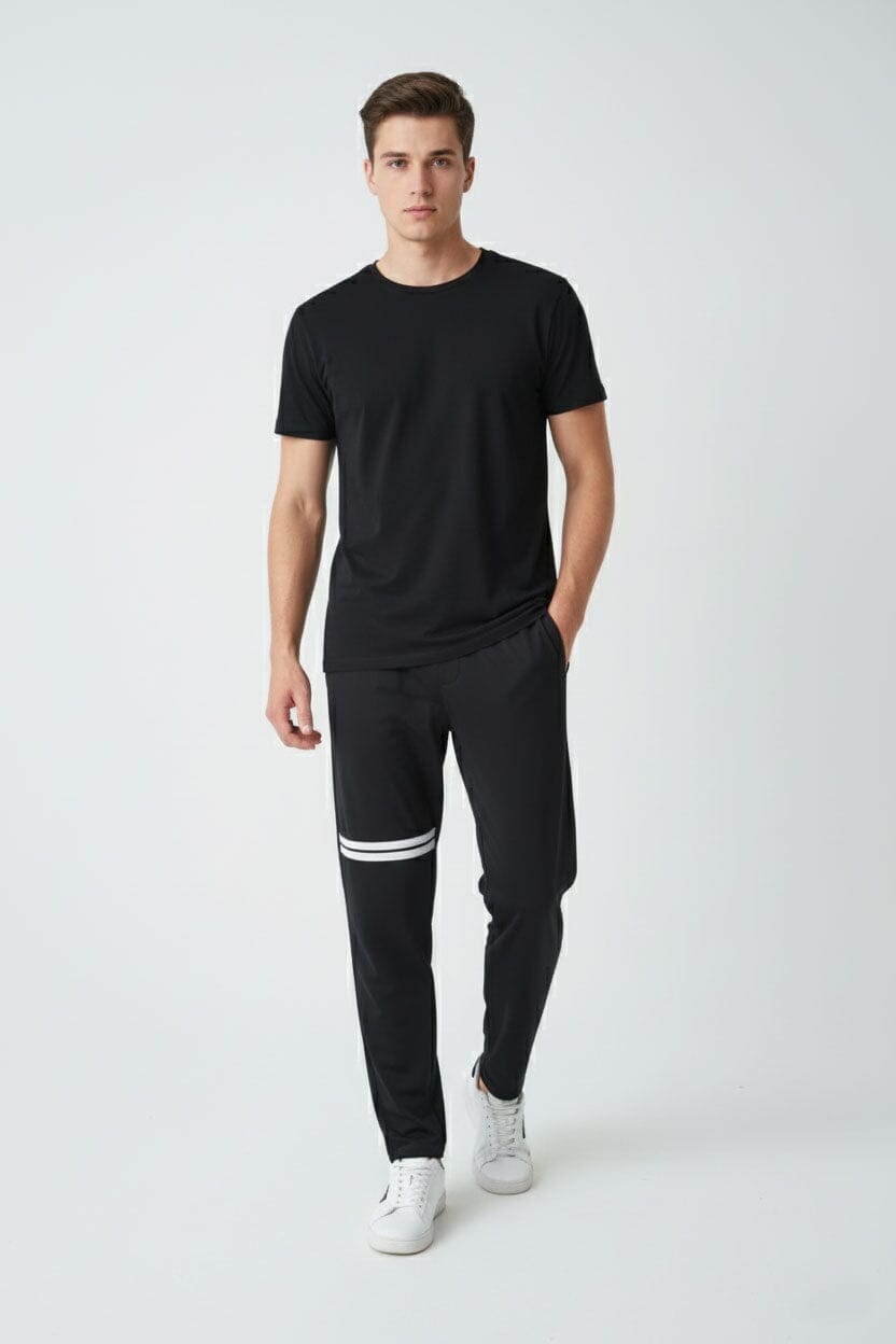 Men's Quick Dry Double Striped Activewear Trousers