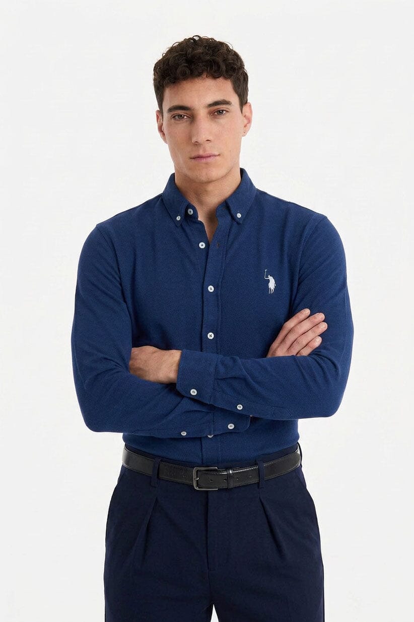 Navy Blue & White