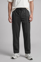 Jay Cee Men's Straight Fit Pleated Fleece Trousers