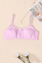 Aomeifen Girl's Bear Face Bidi Bra Girl's Undergarment Cash Purchase Kamran Mushtaq Pink 28-30 