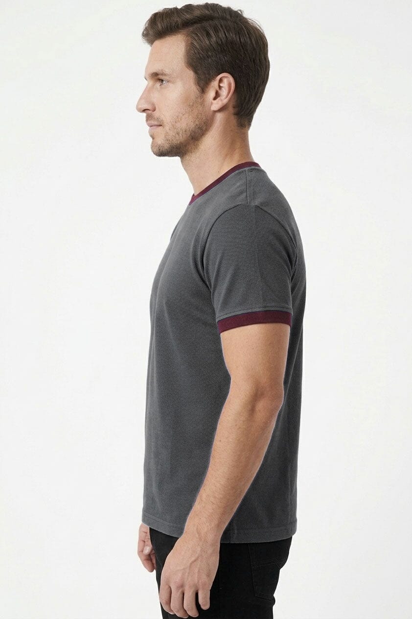 Graphite & Burgundy