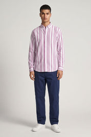 Polo Republica Men's Regency Striped Casual Shirt