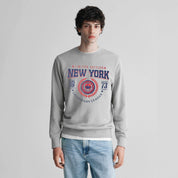 Polo Republica Men's New York Printed Fleece Sweat Shirt Men's Sweat Shirt Polo Republica Stealth Grey S 
