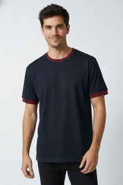 Navy & Maroon