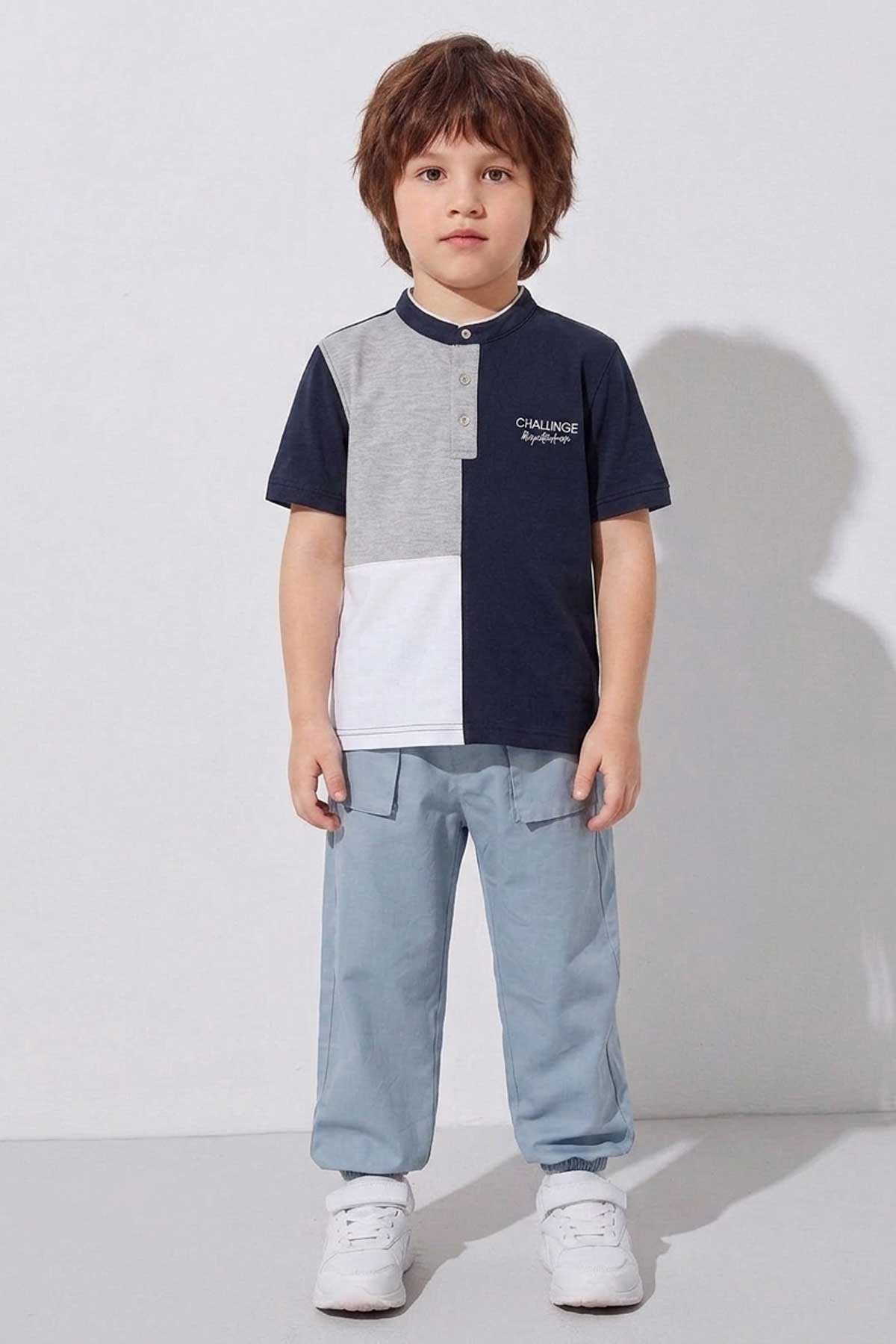 Navy & White