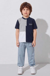 Navy & White