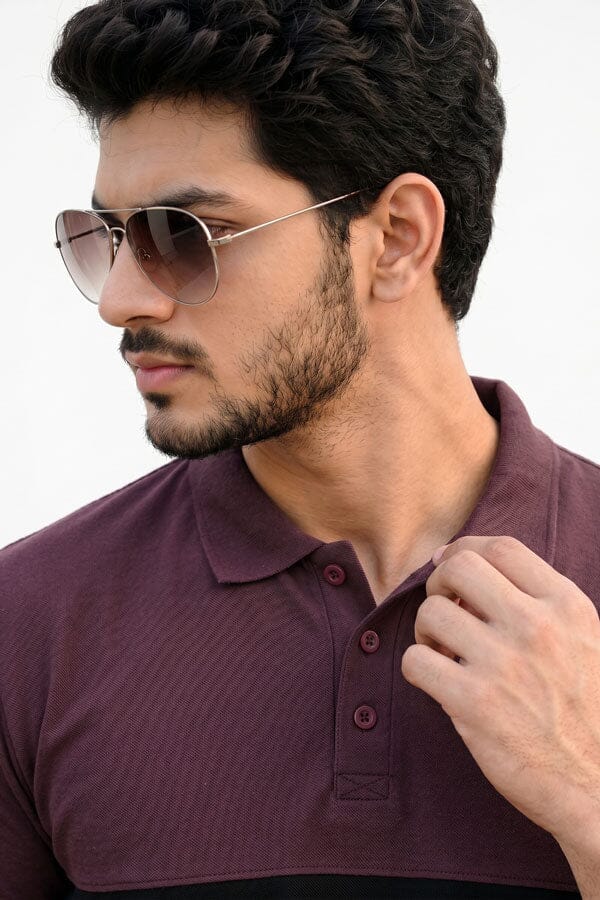 Burgundy & Black