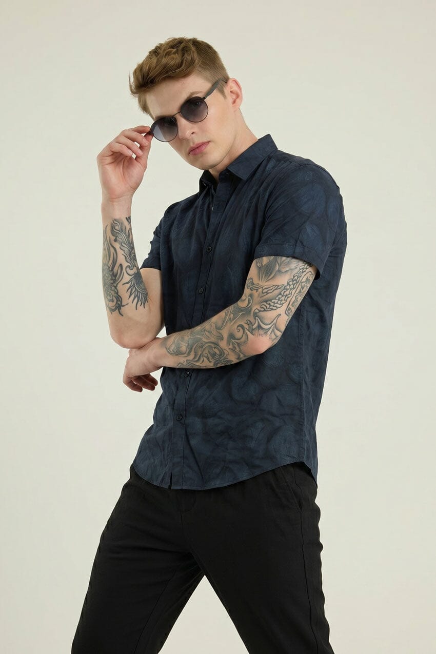 Navy & Black