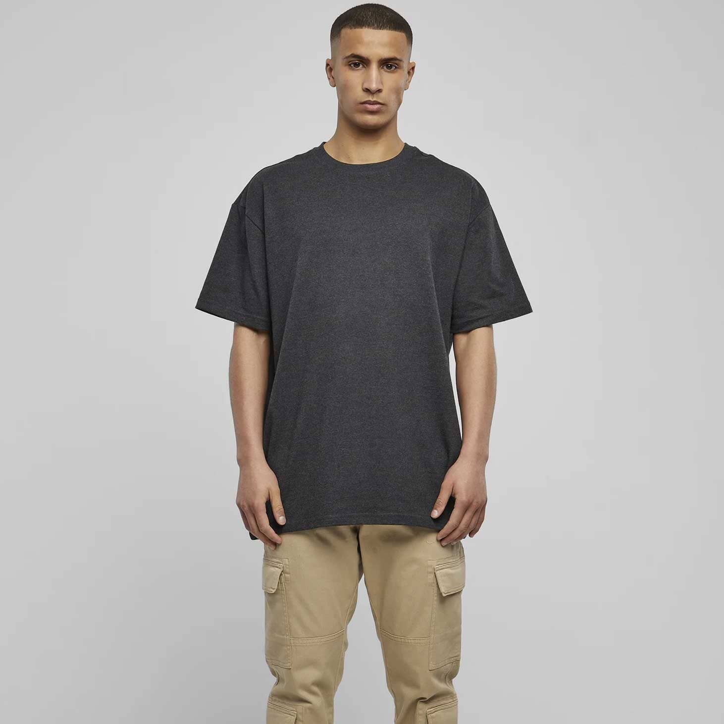 Bigdo Men's Crew Neck Tee Shirt Men's Tee Shirt Image Charcoal 2XL 
