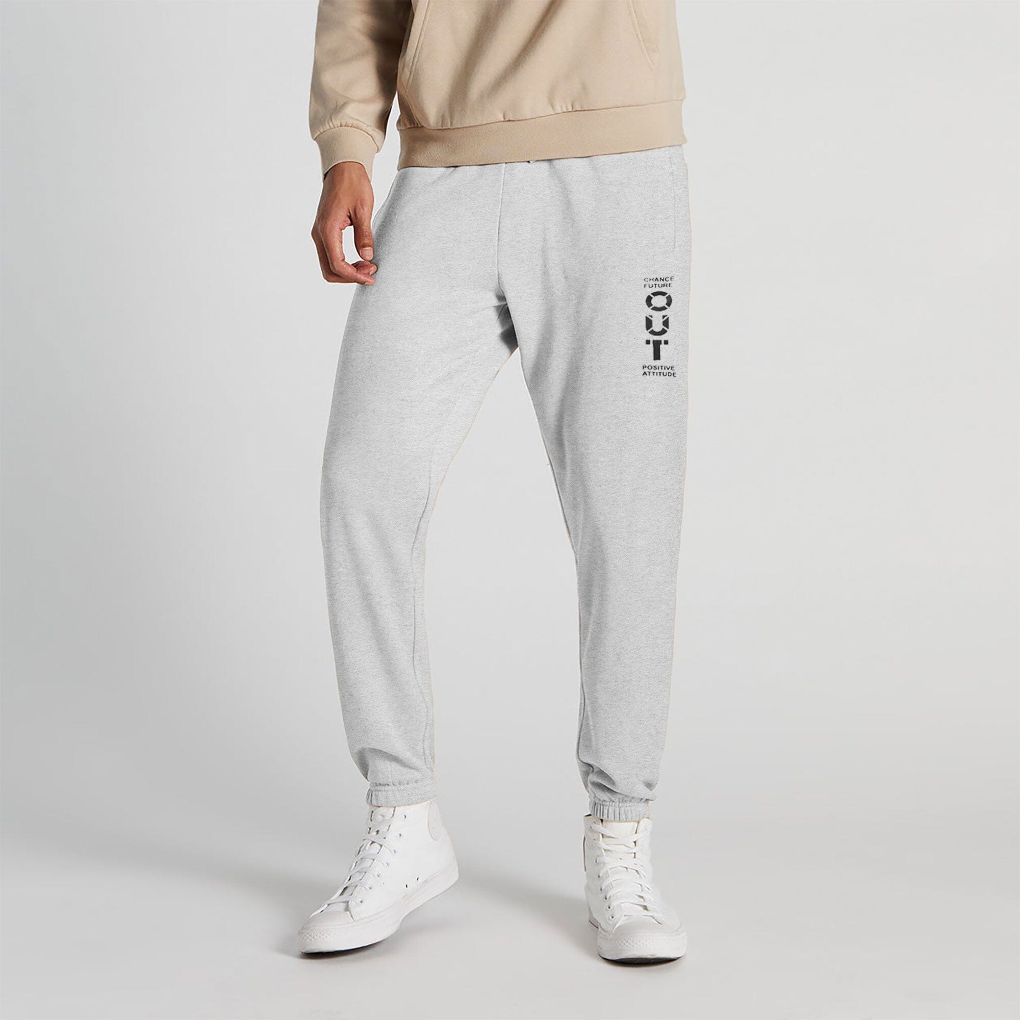 MAX 21 Men's Change Future Printed Fleece Joggers Pants Men's Jogger Pants SZK Grey S 