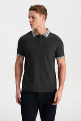 Max 21 Men's Check Collar Design Polo Shirt