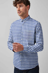 Cut Label Men's Check Style Formal Shirt