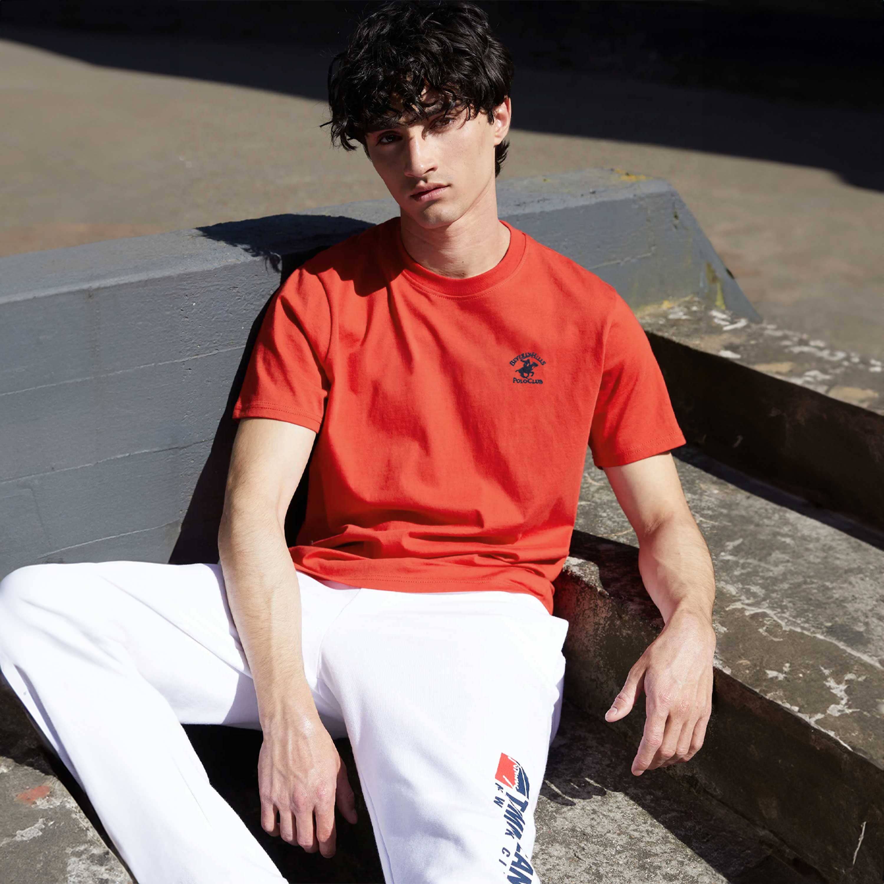 Beverly Hills Men's Short Sleeve Minor Fault Classic Tee Shirt Men's Tee Shirt Syed Adeel Zafar Red S 