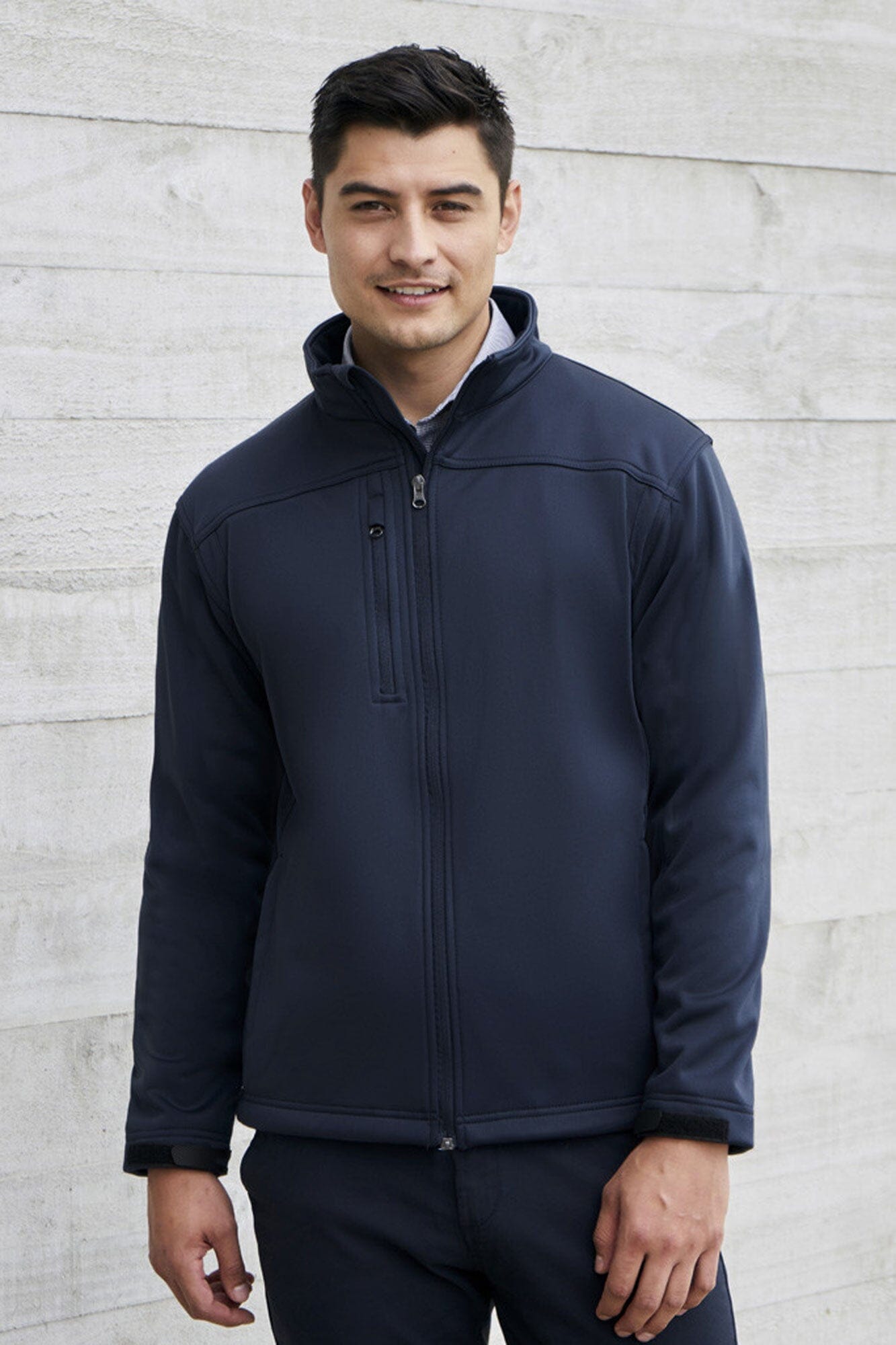 Alsico Men's Soft Shell Minor Fault Zipper Jacket Men's Jacket Image Navy XS 