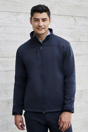 Alsico Men's Soft Shell Minor Fault Zipper Jacket Men's Jacket Image Navy XS 