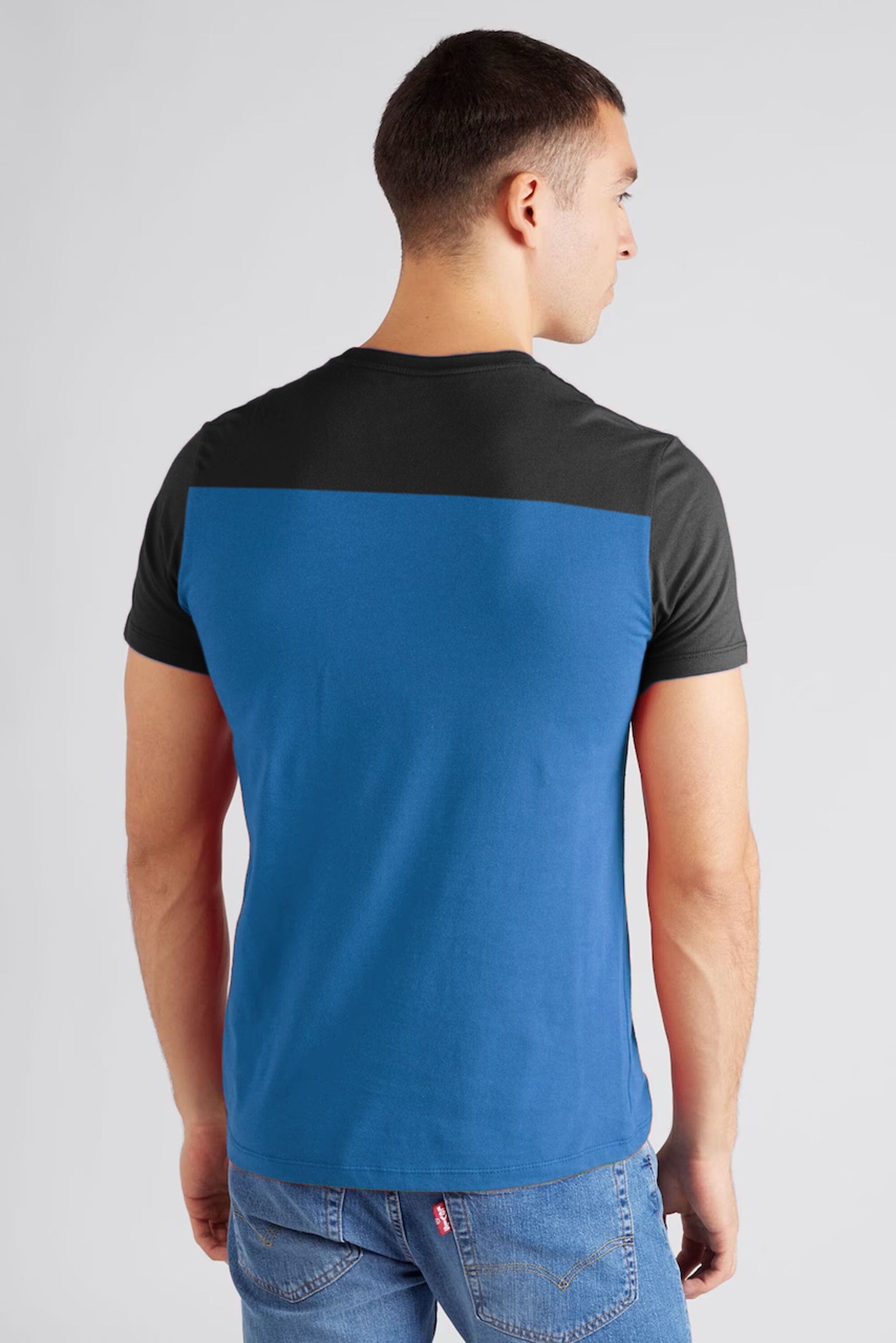 Salta Men's Contrast Design Minor Fault Crew Neck Tee Shirt Men's Tee Shirt Polo Republica 